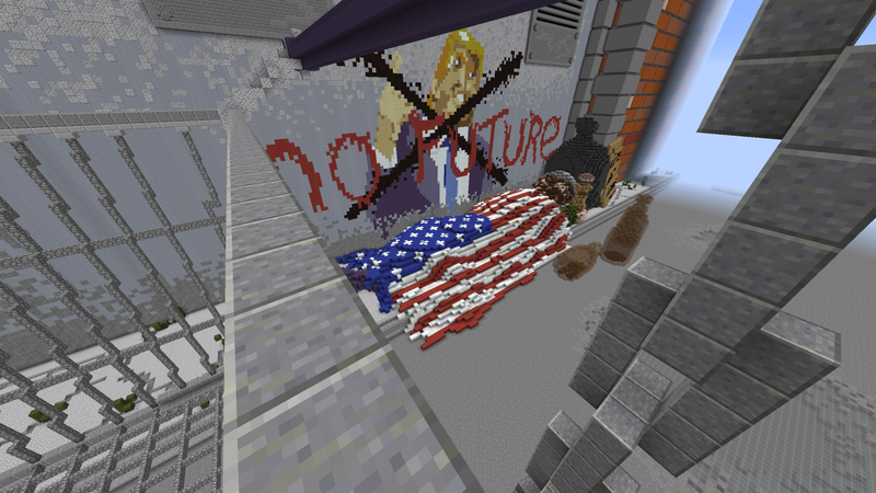Illustration for article titled Minecraft as American Political Commentary